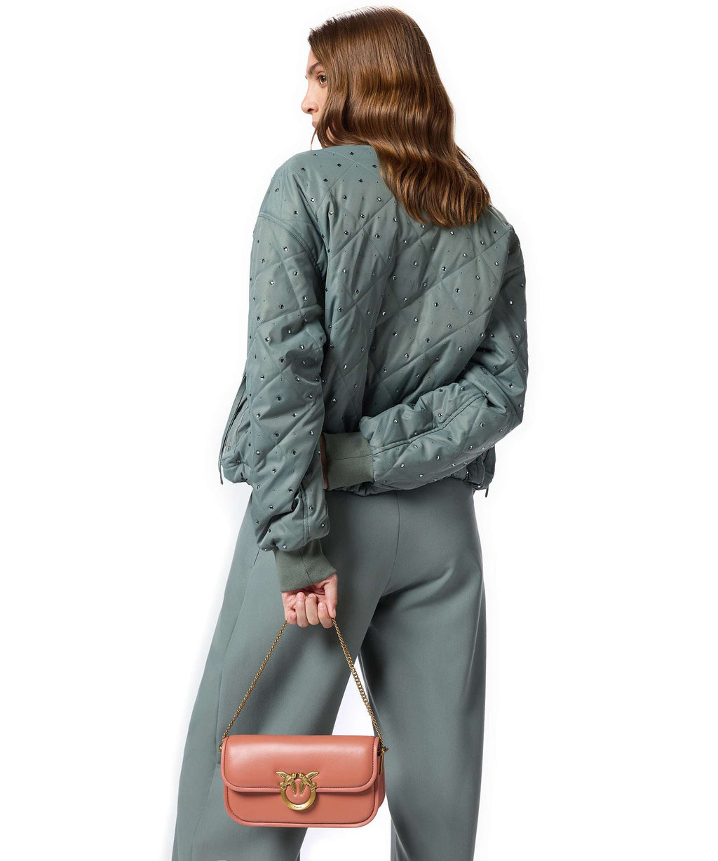 Pinko Love Box Horizontal Shoulder bag marrone aragona/antique gold