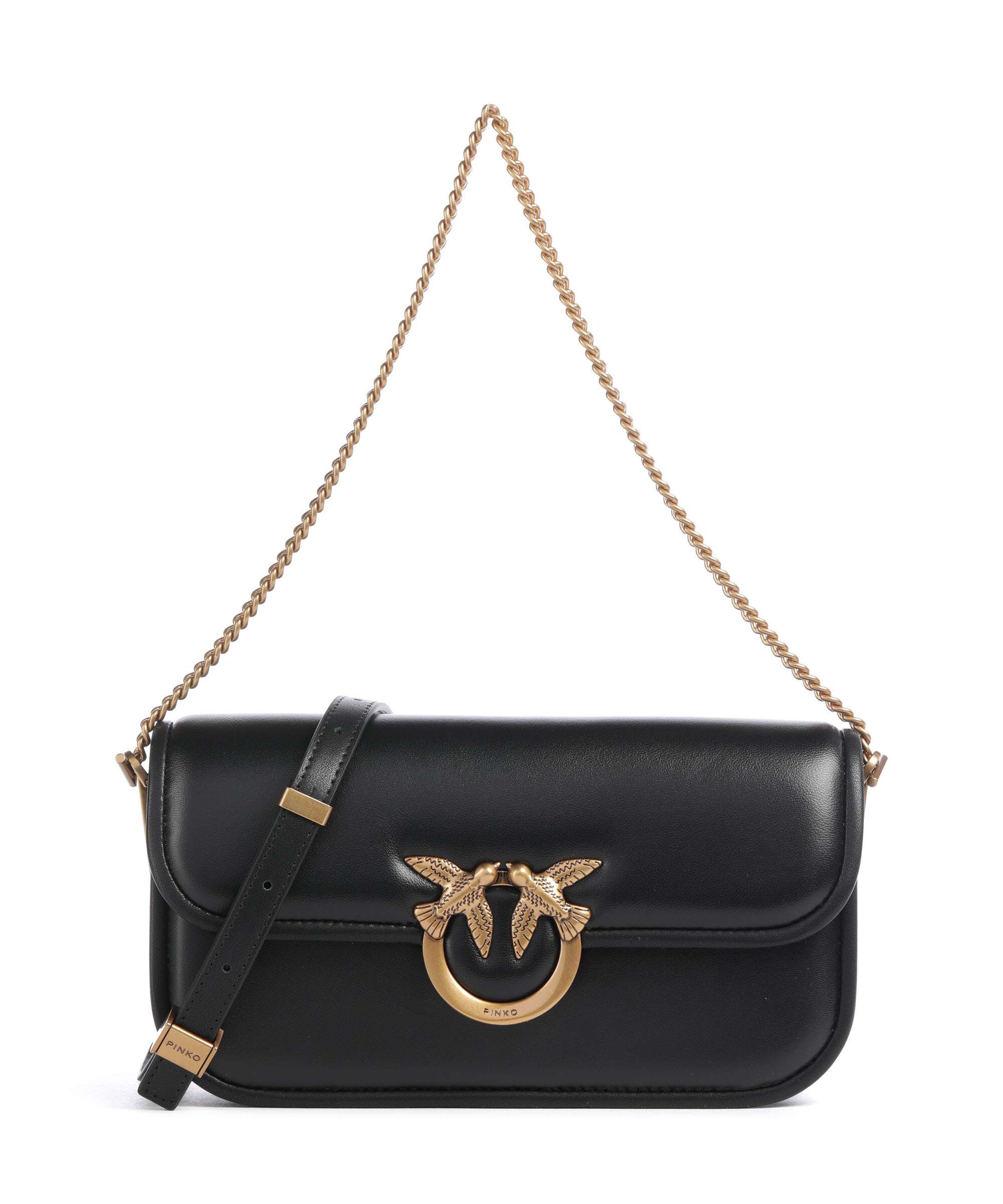 Pinko Love Box Baguette Shoulder bag nero/antique gold