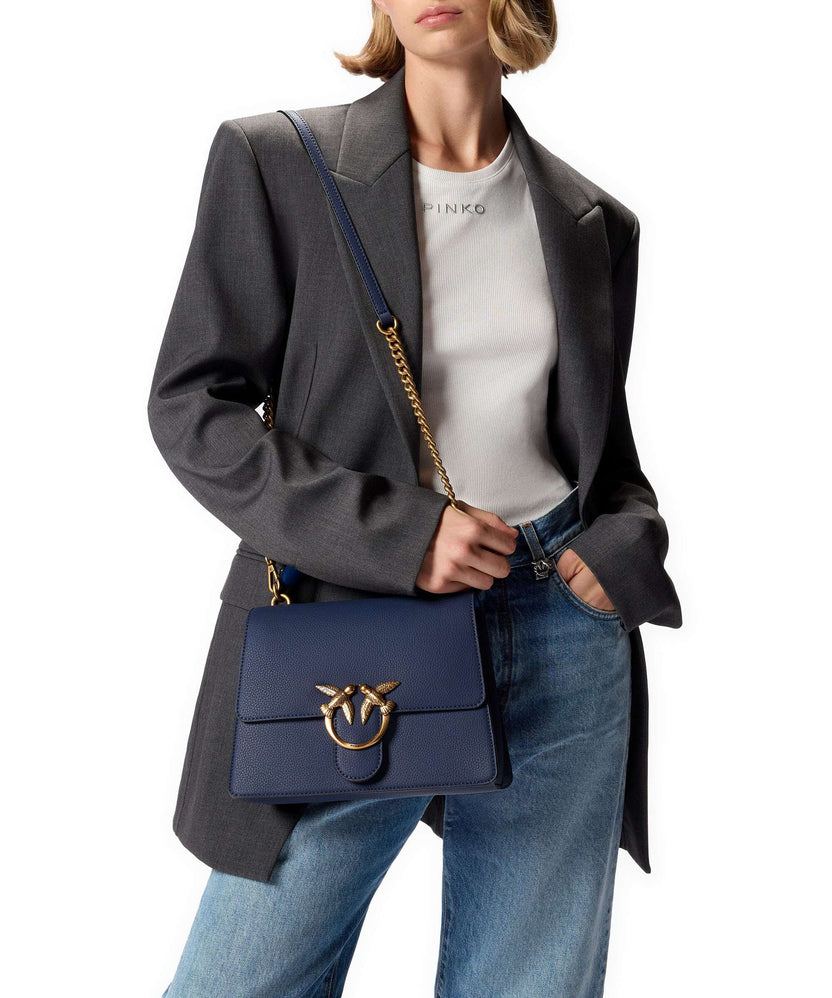 Pinko Love One Classic Handbag azzurro/antique gold