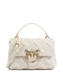 Pinko Love Lady Puff Mini Handbag bianco seta/antique gold