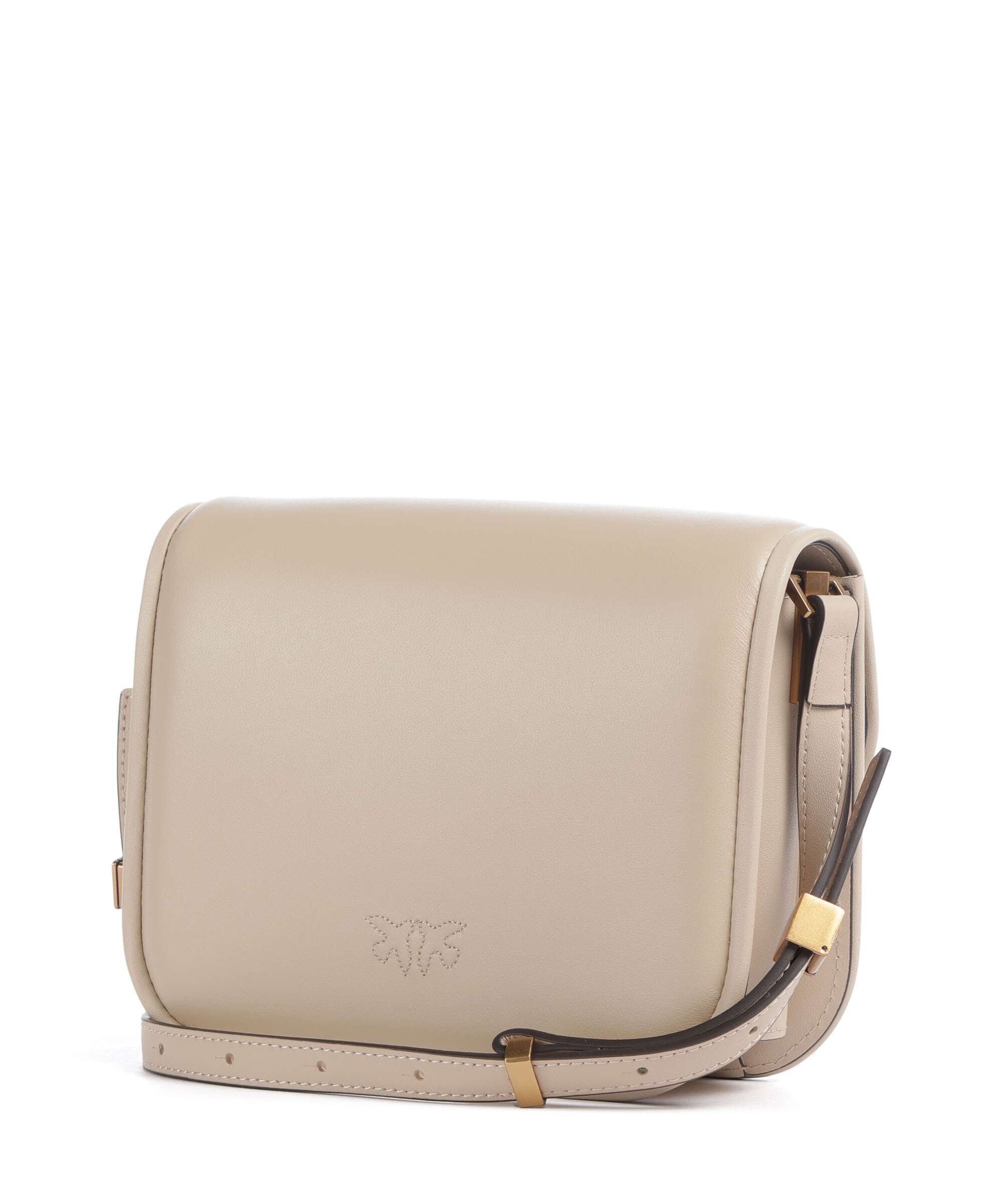Pinko Love One Mini Crossbody bag beige/grigio fumo/antique gold