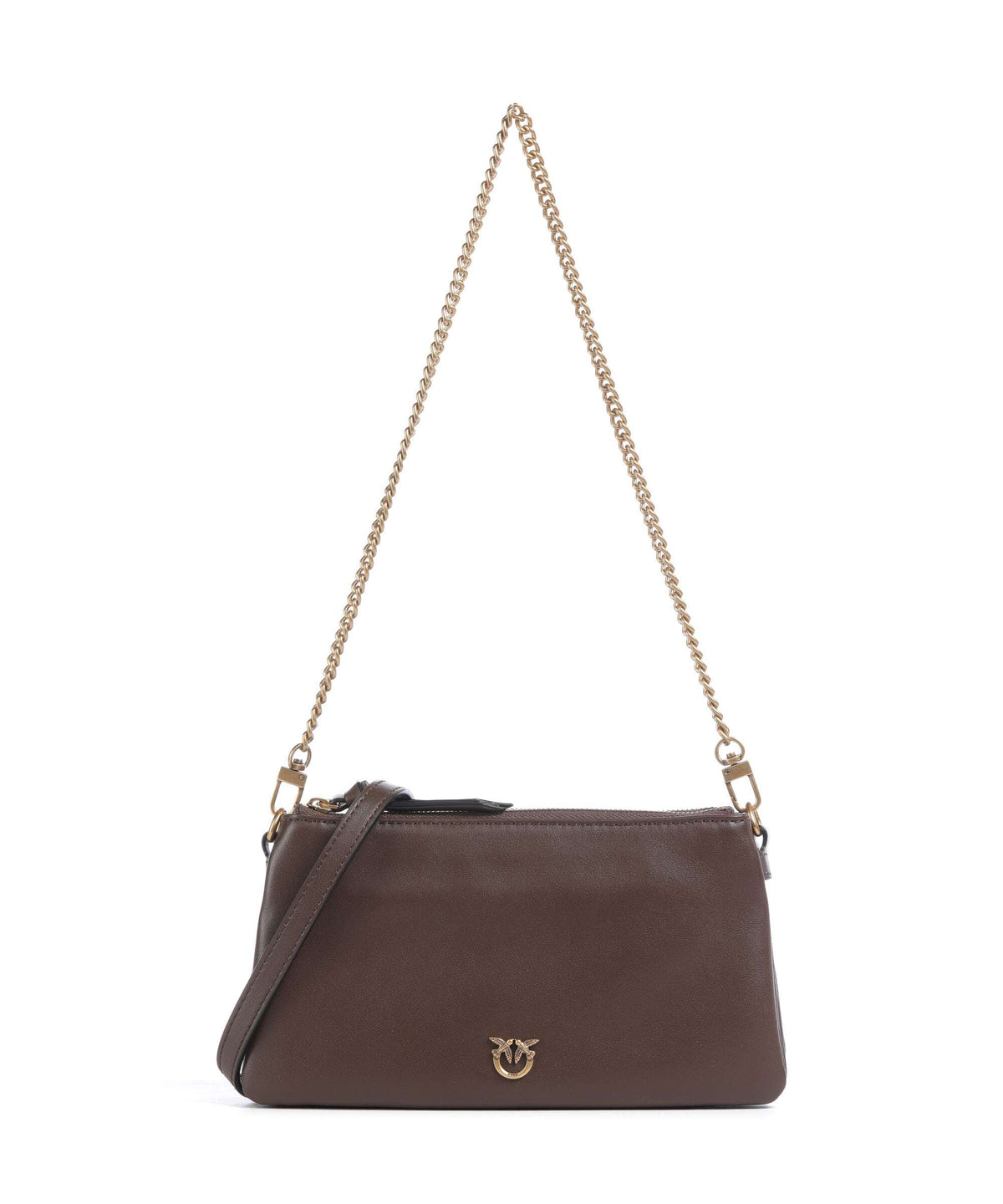 Pinko Double Mini Shoulder bag marrone castano/antique gold