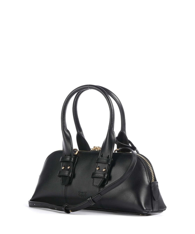 Pinko Bowling Baguette Handbag nero limousine/matt gold