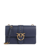 Pinko Love One Classic Crossbody bag blu indaco ombroso/antique gold