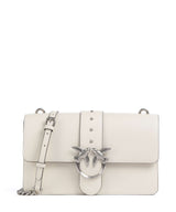 Pinko Love One Classic Crossbody bag bianco seta/old silver