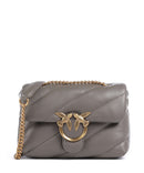 Pinko Love Puff Mini Shoulder bag grigio asfalto/antique gold