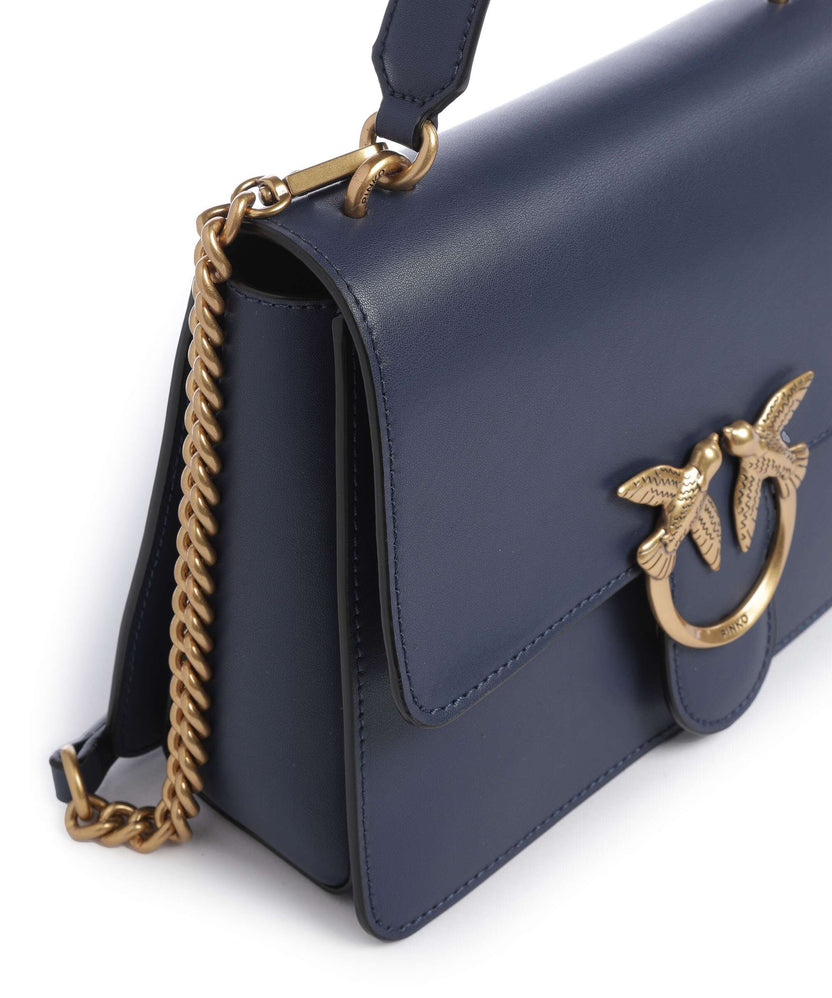 Pinko Love One Classic Handbag blu indaco ombroso/antique gold