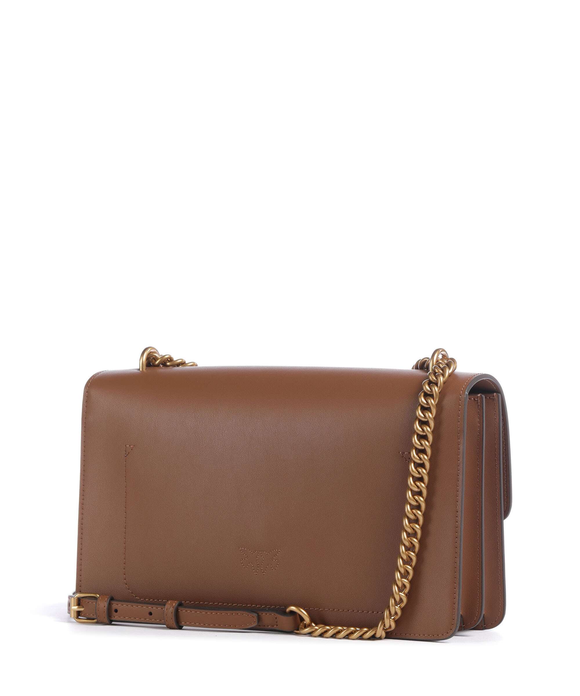 Pinko Love One Classic Shoulder bag marrone/leone/antique gold