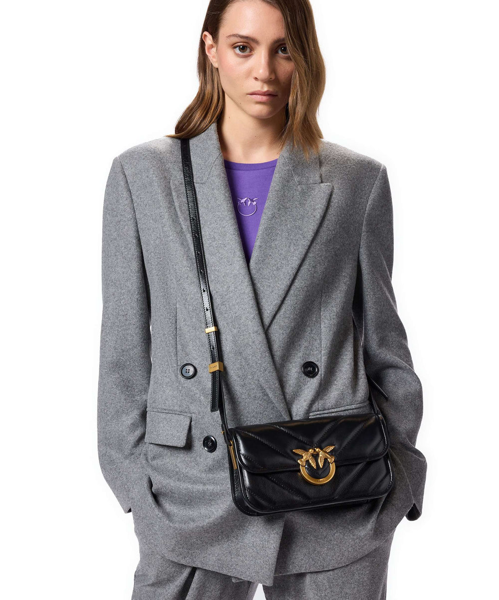 Pinko Love Box Horizontal Shoulder bag nero/antique gold