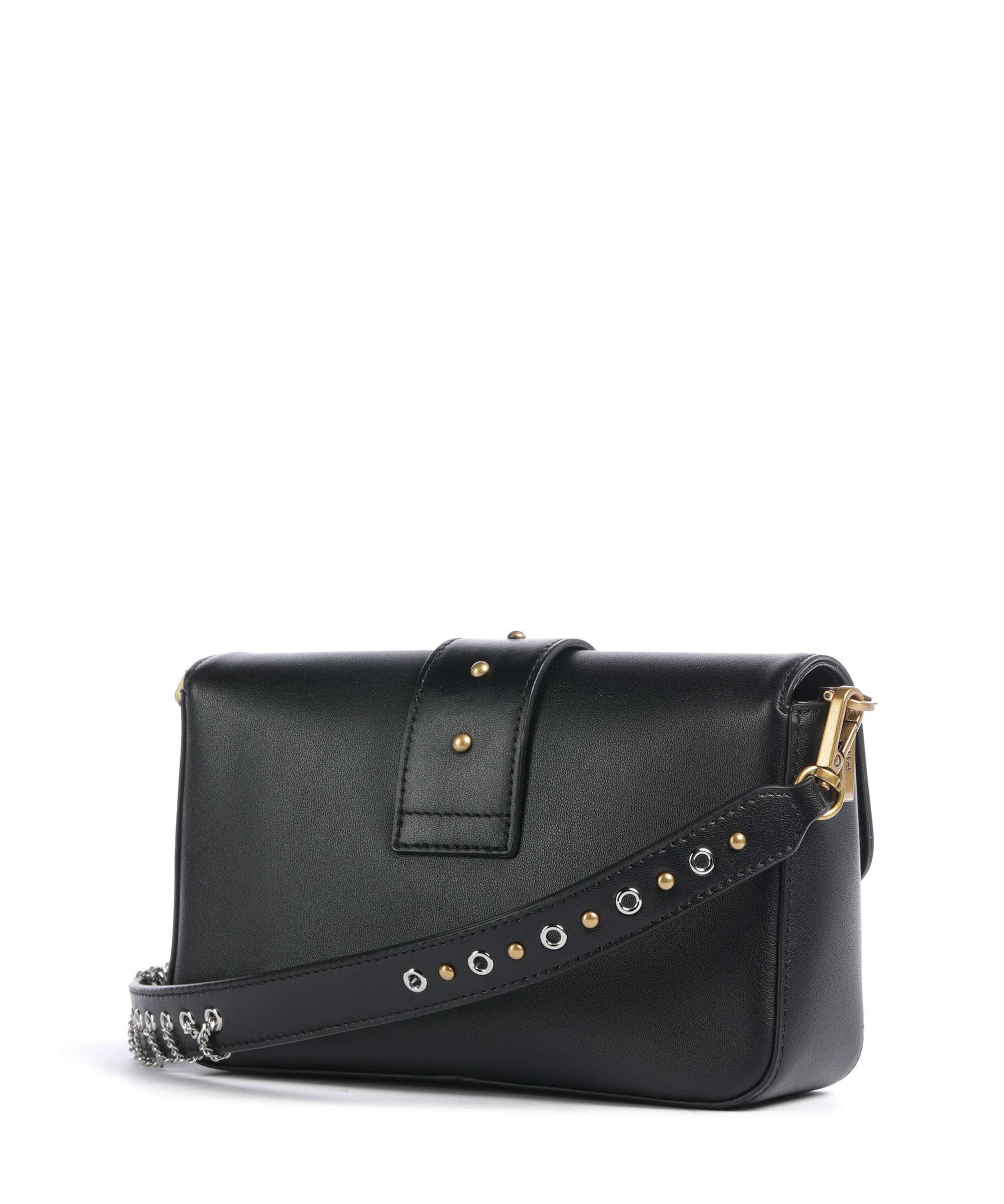 Pinko Love One Mini Slouchy Charms Crossbody bag nero/antique gold