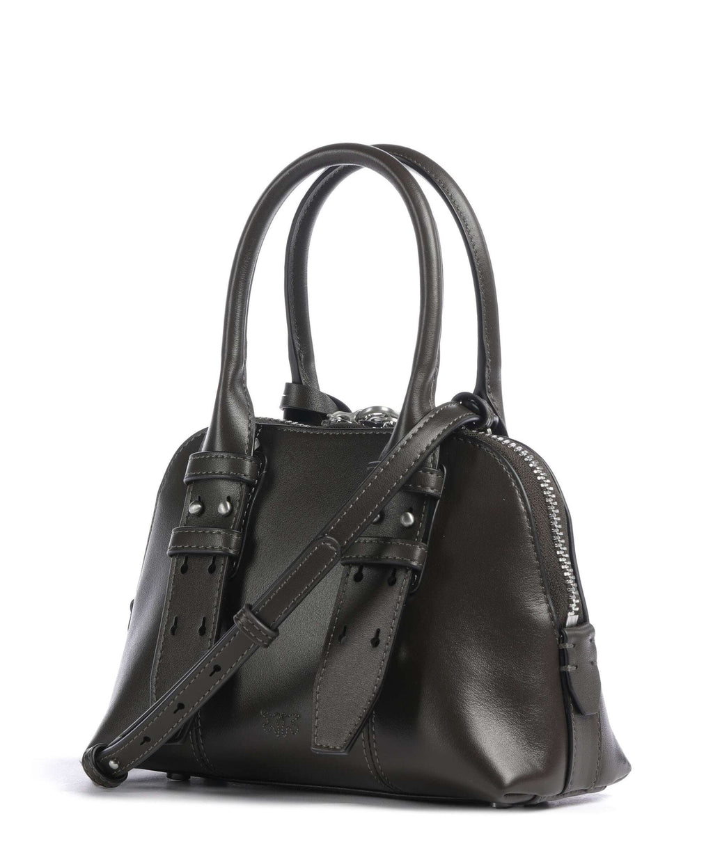 Pinko Bowling Mini Handbag verde fango/matt silver