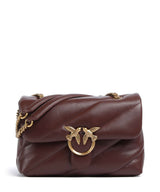 Pinko Love Puff Classic Shoulder bag rosso vino/antique gold