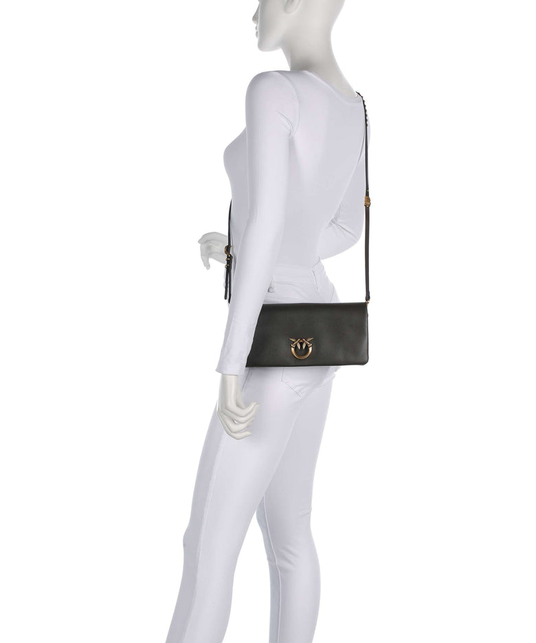 Pinko Click Soft Classic Crossbody bag verde fango/antique gold