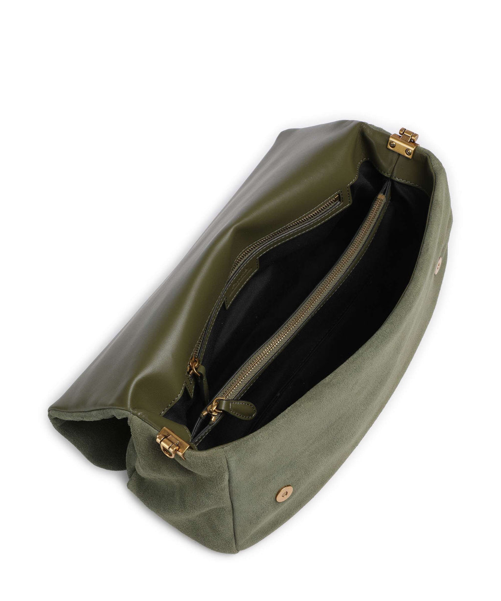 Pinko Click Soft Horizontal Shoulder bag oliva capulet/antique gold