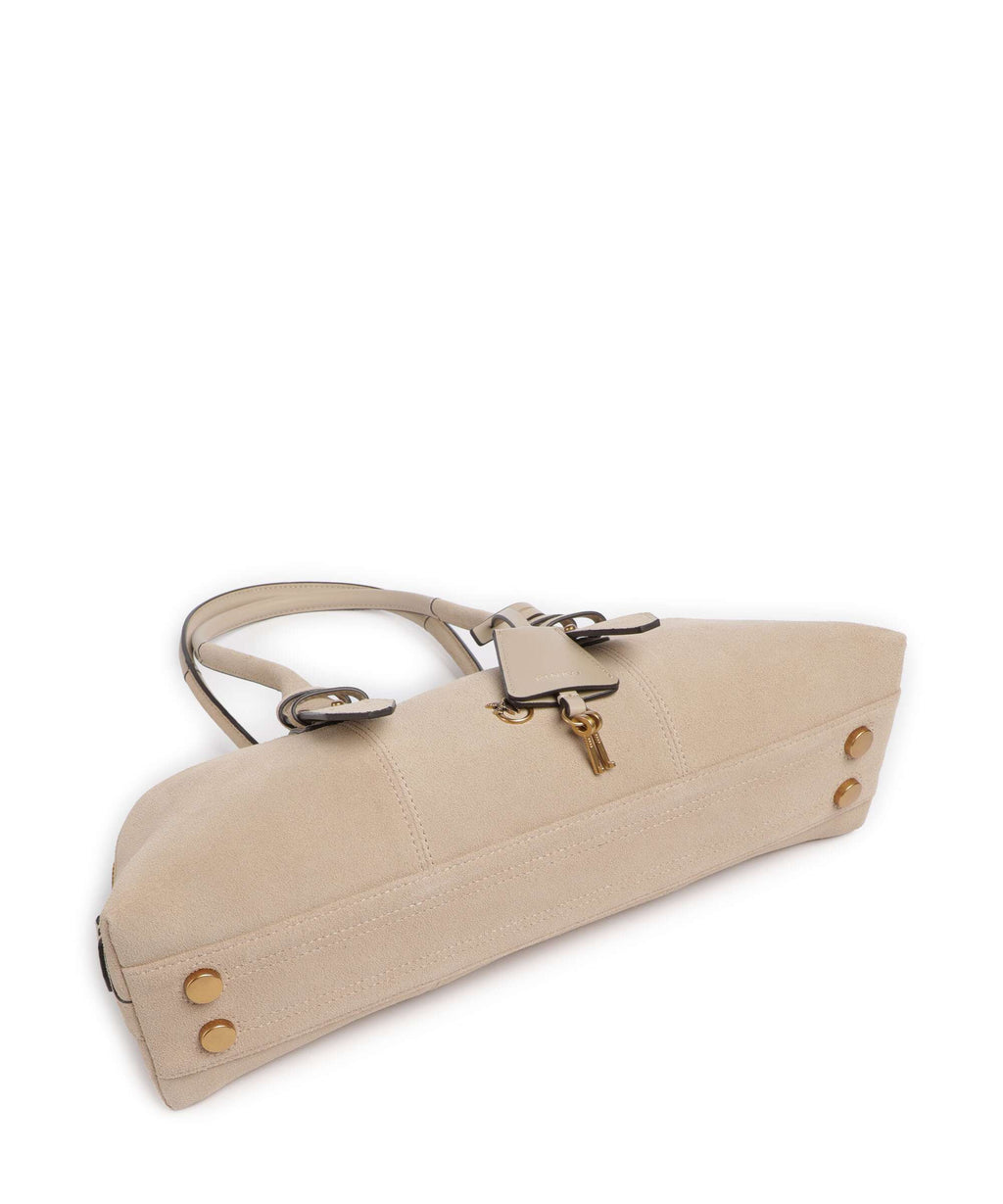 Pinko Bowling Horizontal Big Shoulder bag beige/grigio fumo/antique gold