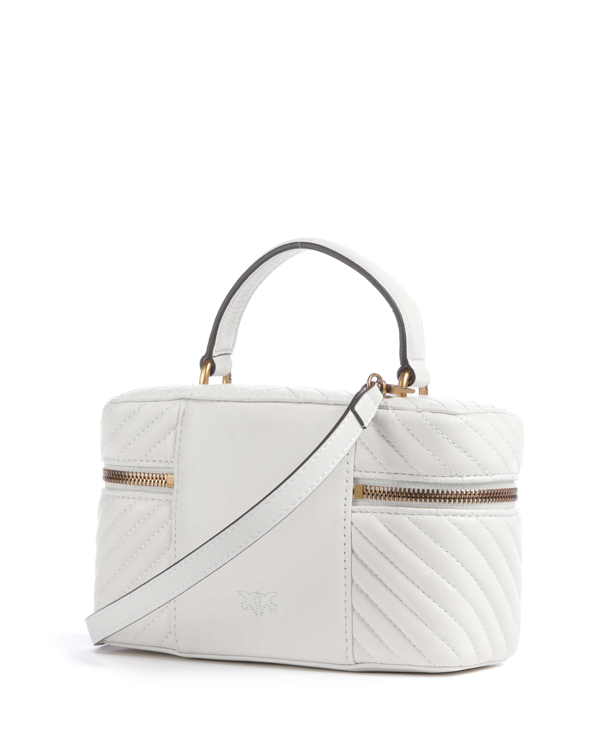 Pinko Vanity Mini Handbag bianco nembo/antique gold