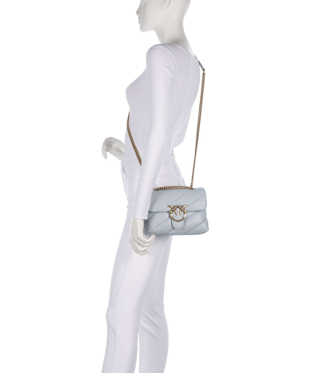 Pinko Love Puff Mini Shoulder bag azzurro celeste/antique gold
