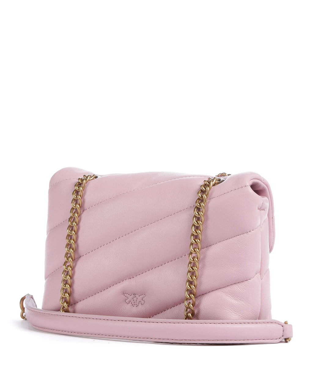 Pinko Love Puff Baby Shoulder bag rosa chiaro/antique gold
