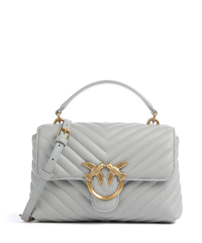 Pinko Love Lady Puff Mini Handbag grigio perla/antique gold