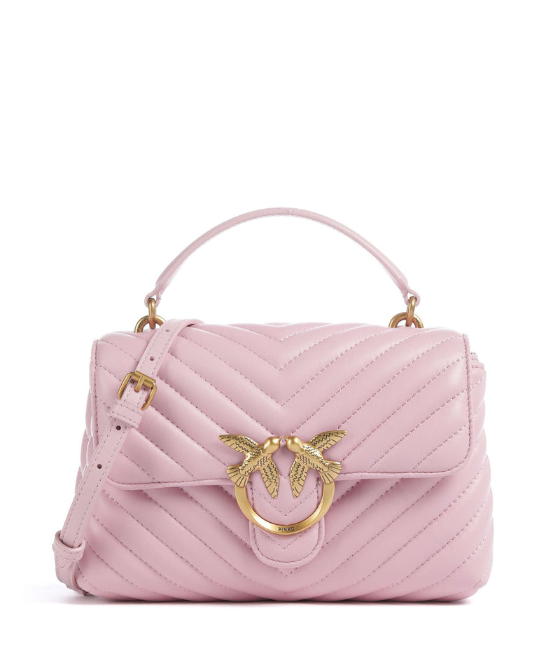 Pinko Love Lady Puff Mini Handbag rosa chiaro/antique gold