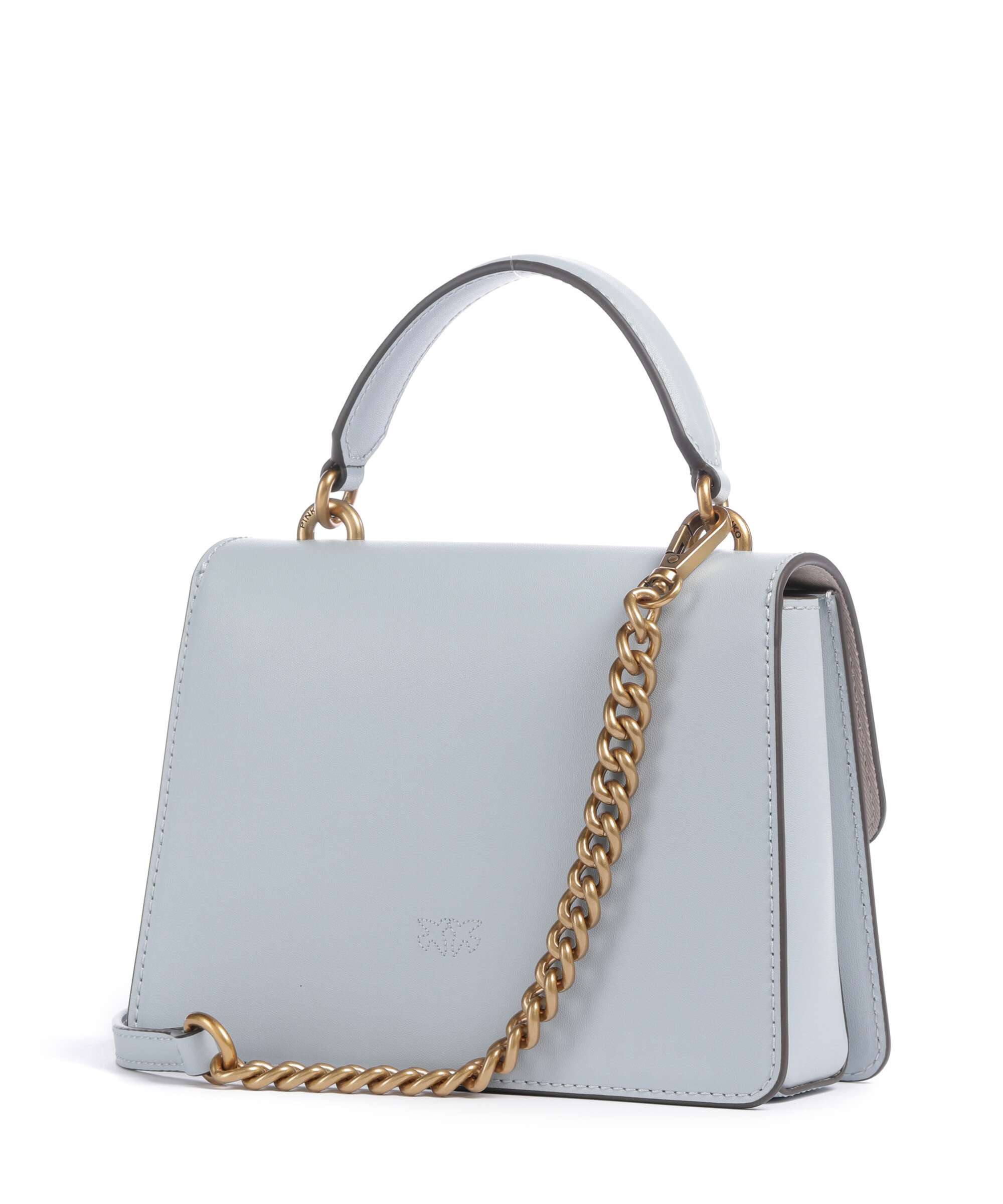 Pinko Love One Mini Handbag azzurro celeste/antique gold