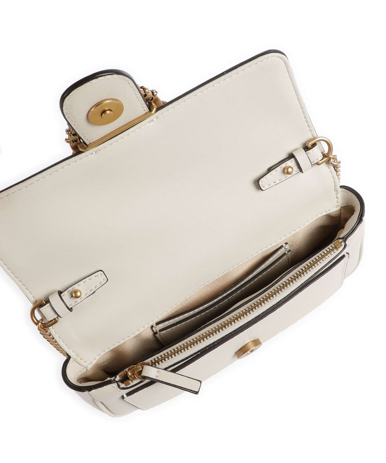 Pinko Love One Pocket New Buckle Crossbody bag bianco seta/antique gold