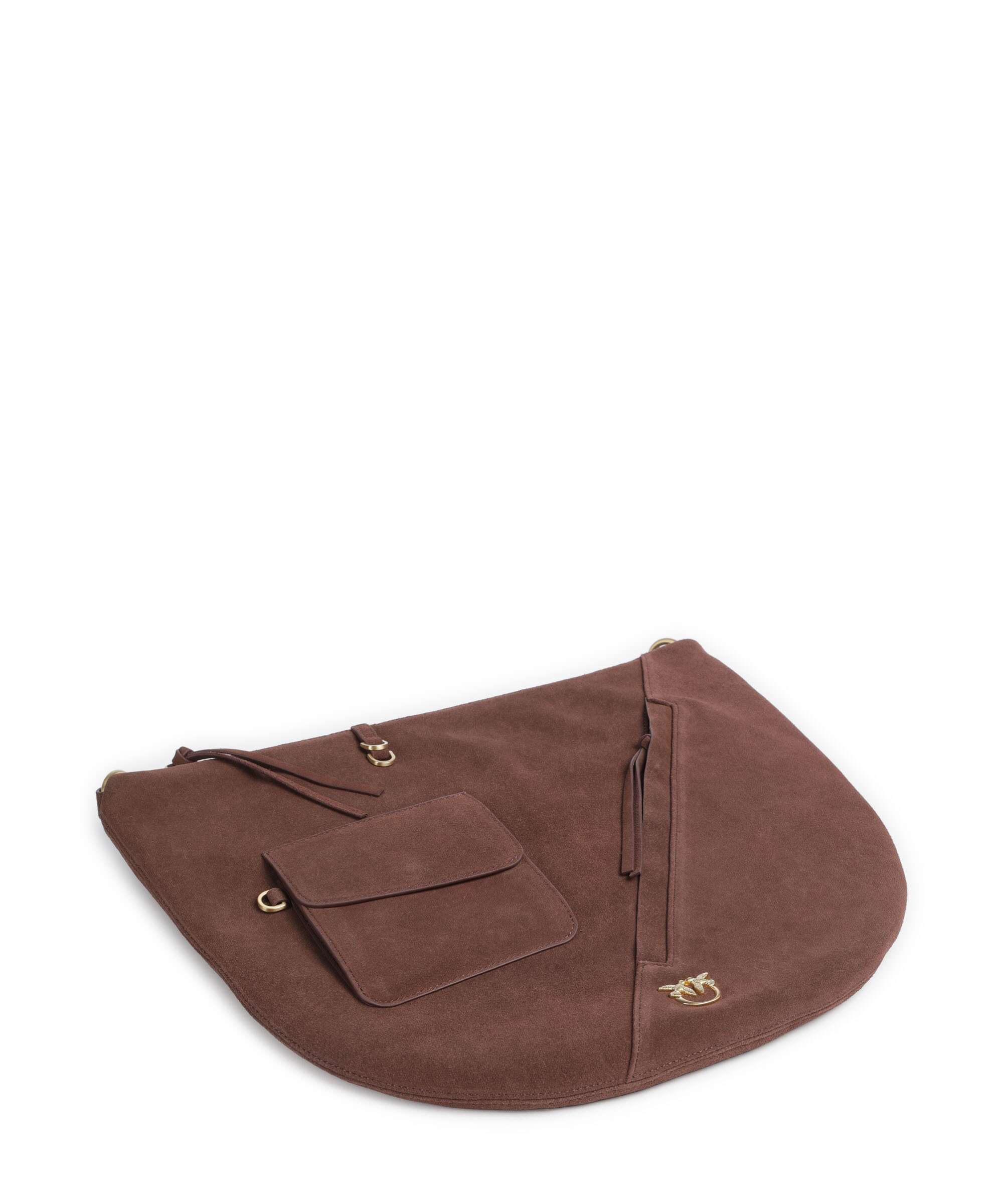 Pinko Luna Big Hobo bag castano intenso/matt gold