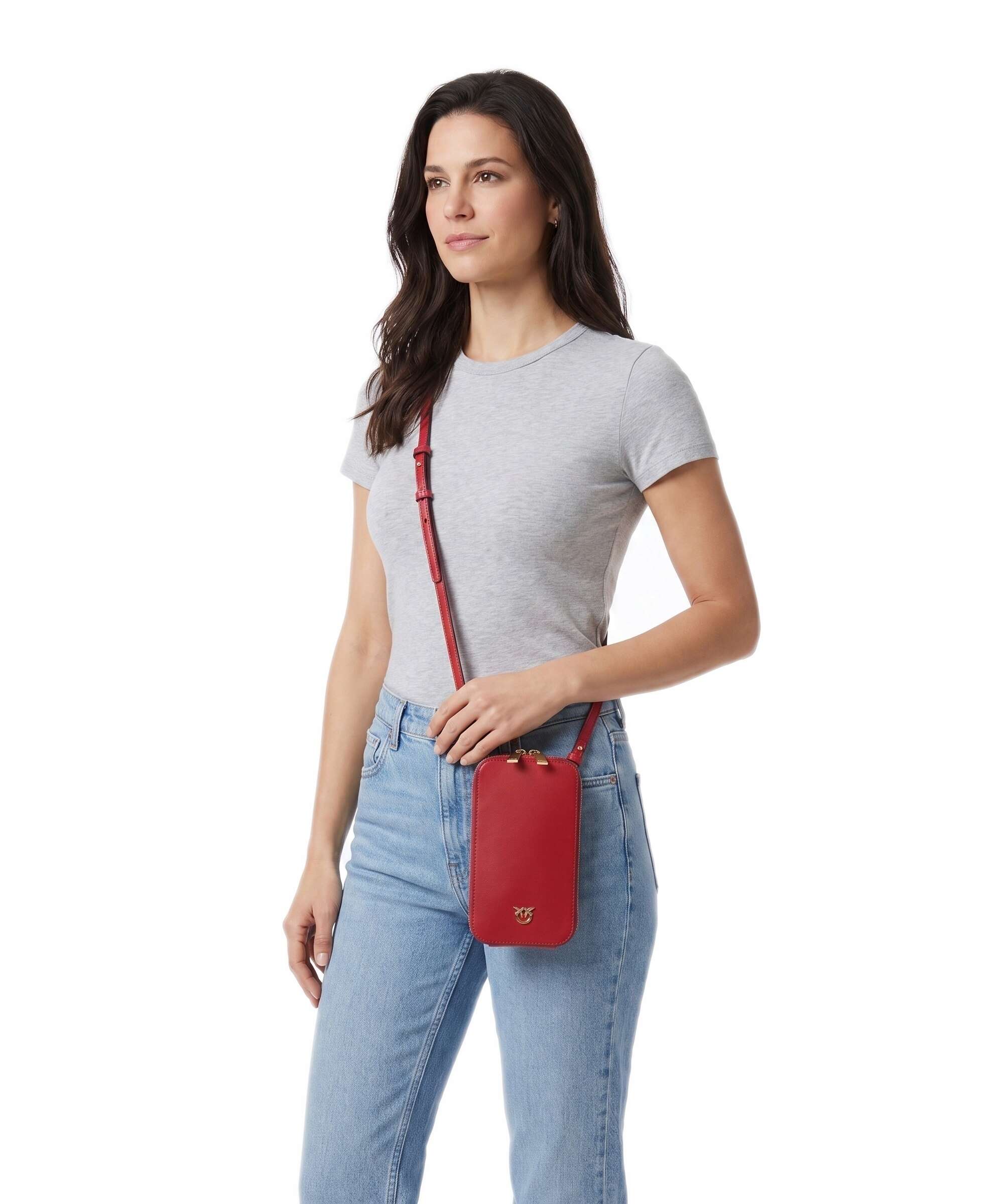 Pinko Phone bag rosso rio/antique gold