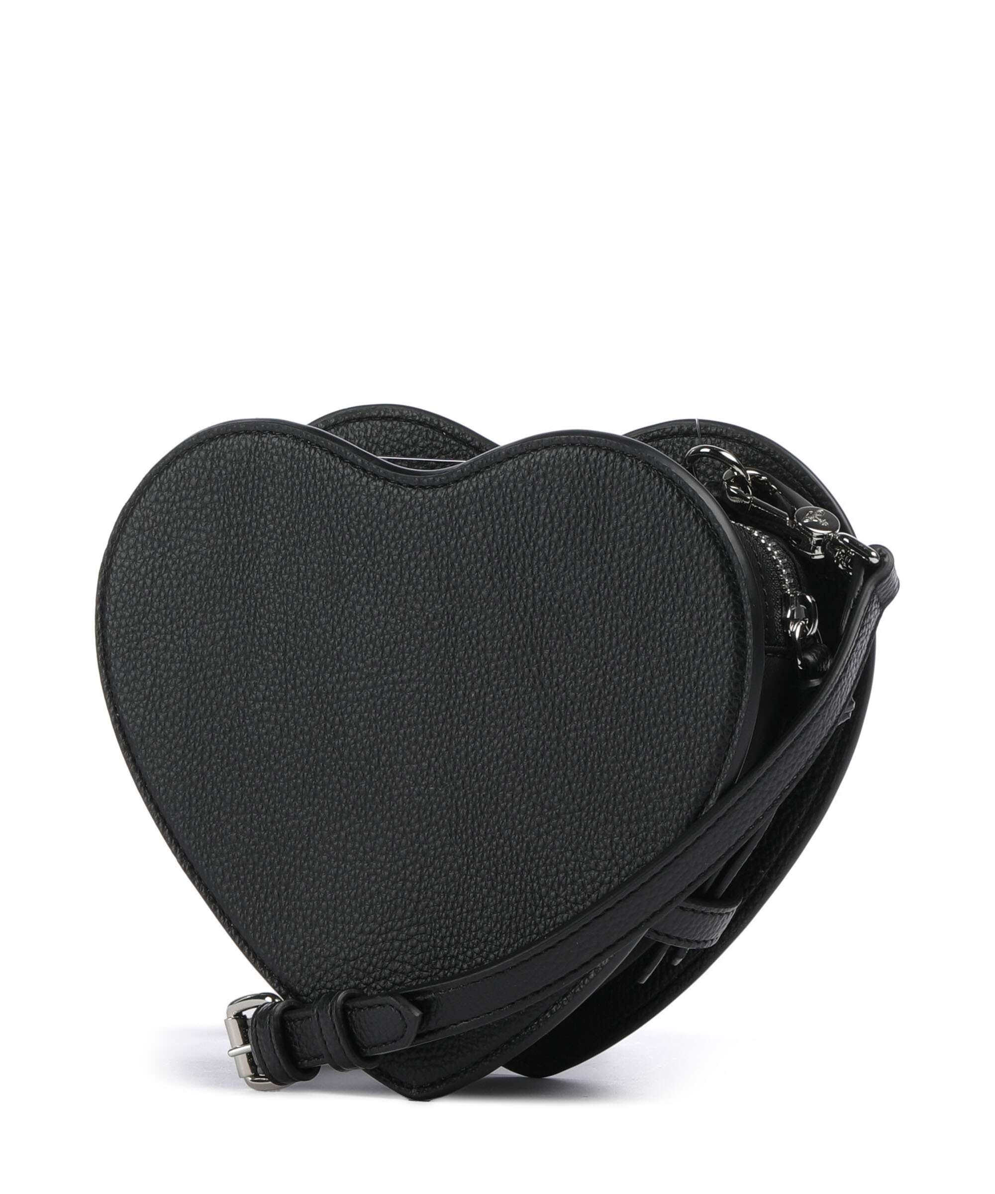 Vivienne Westwood Louise Heart Grain Crossbody bag black