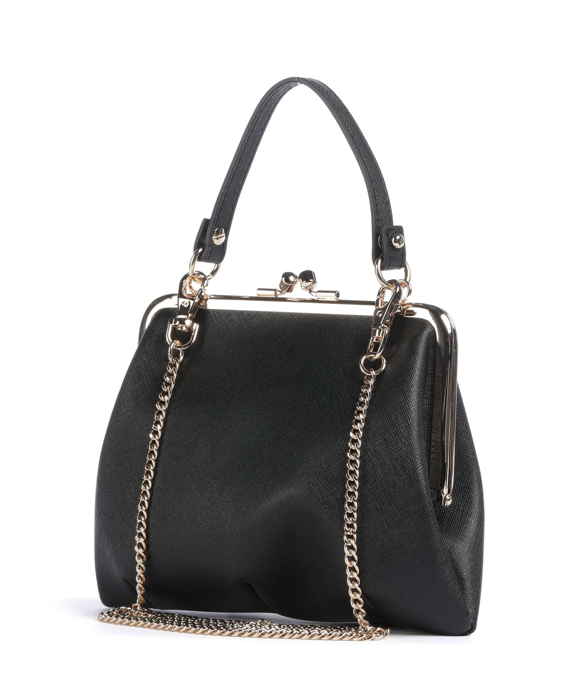 Vivienne Westwood Granny Frame Saffiano Handbag black