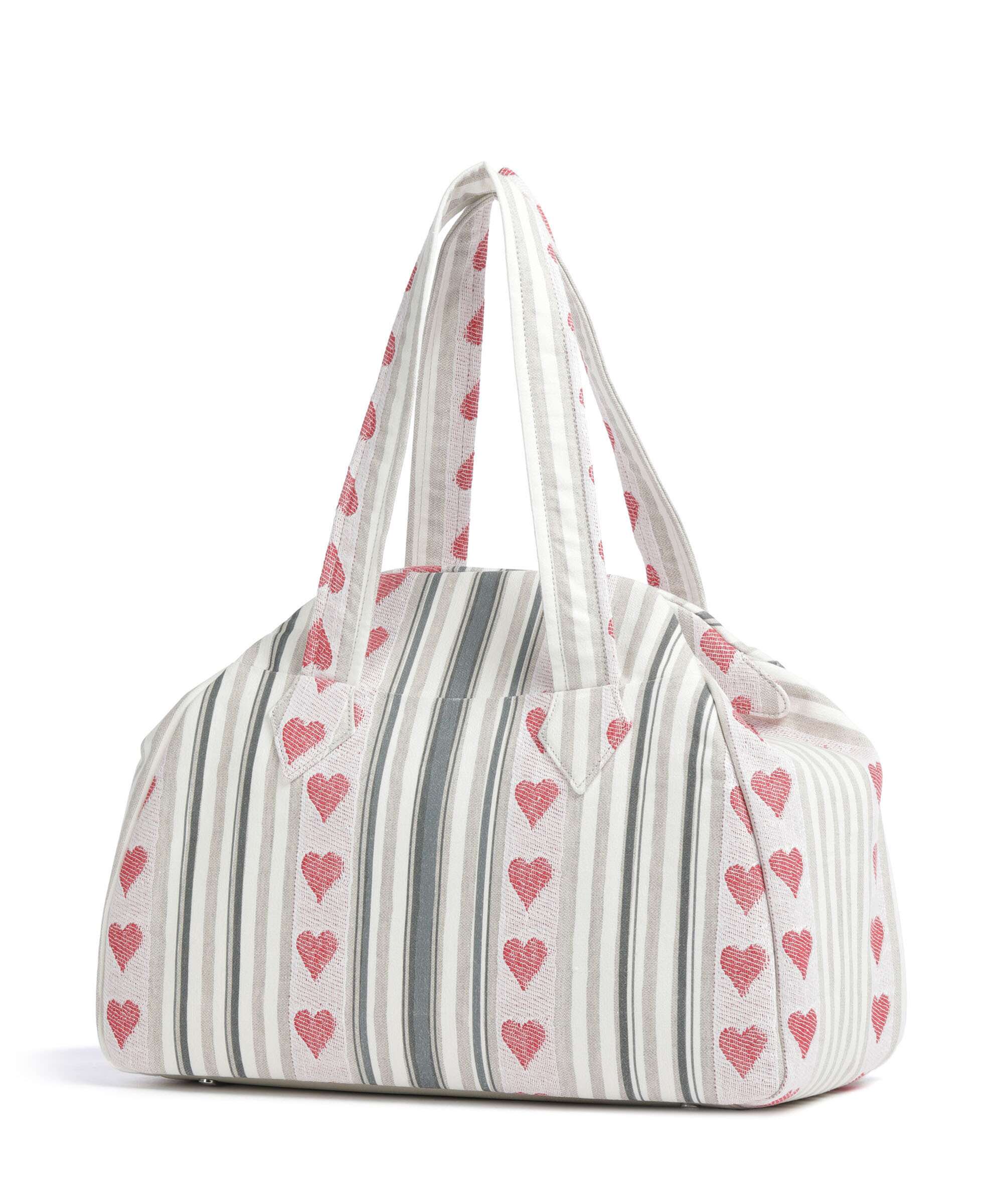 Vivienne Westwood Archive Linen Heart Stripes Large Handbag multicolour 