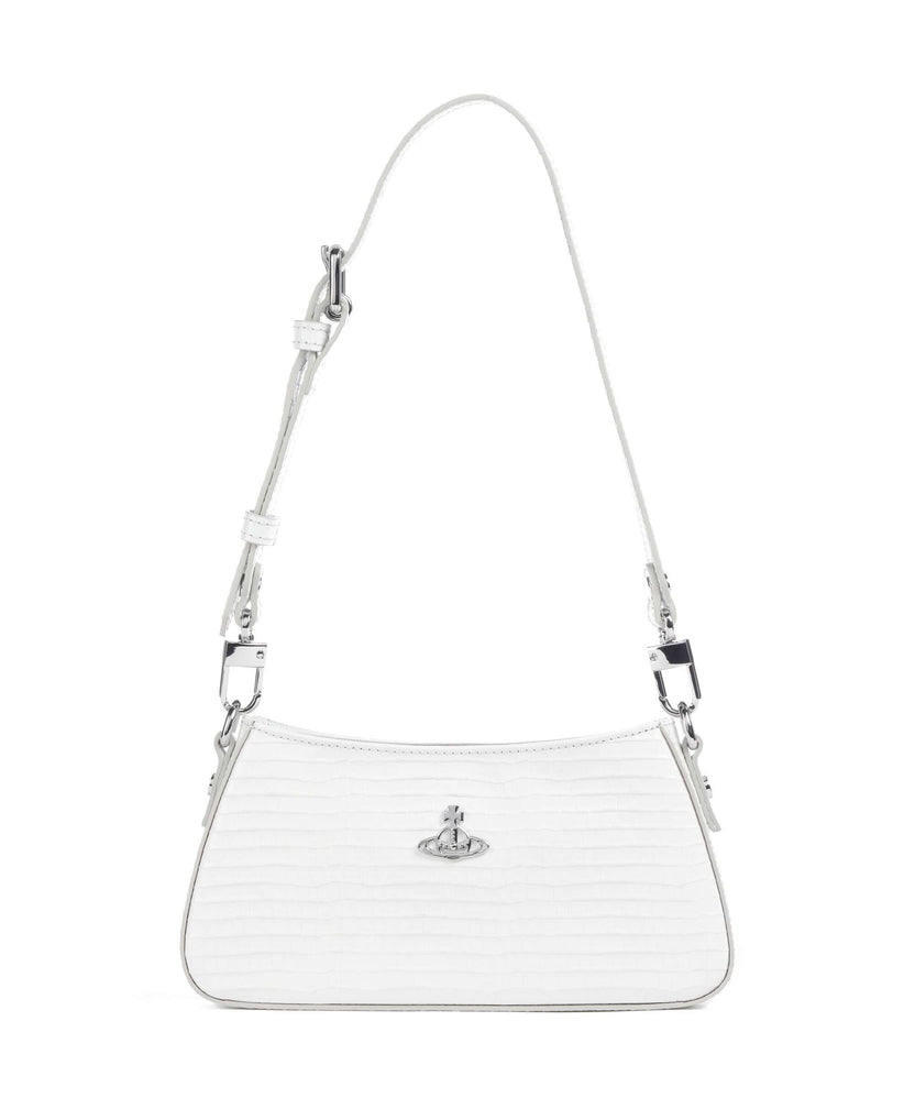 Vivienne Westwood Tasha Embossed Croc Mini Shoulder bag white