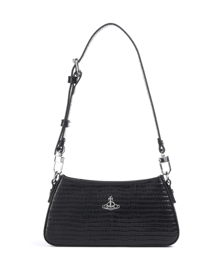 Vivienne Westwood Tasha Embossed Croc Mini Shoulder bag black