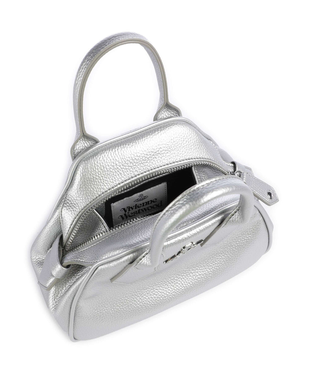 Vivienne Westwood Yasmine Grain Small Handbag silver