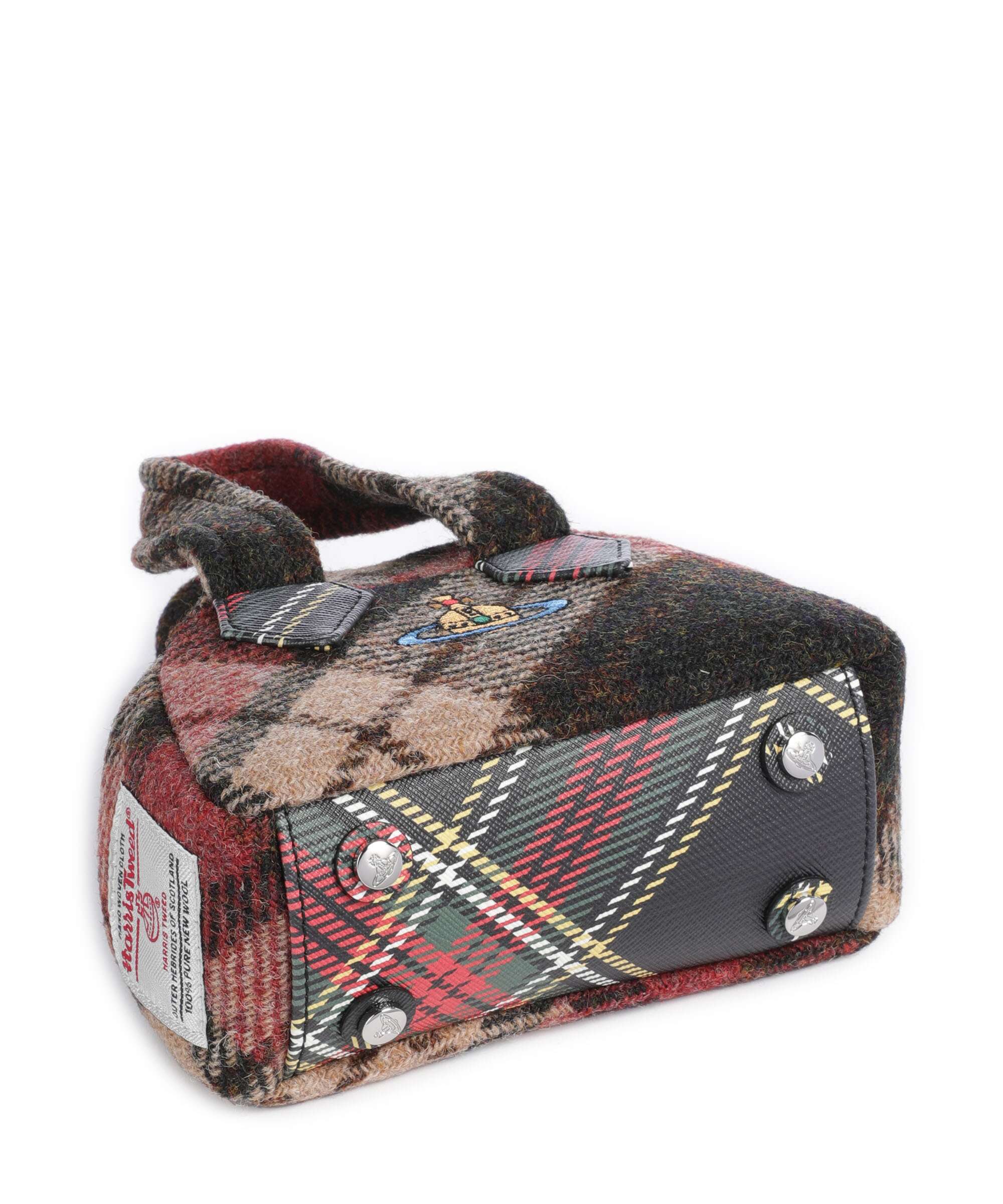 Vivienne Westwood Archive Harris Tweed Check Mini Crossbody bag light check