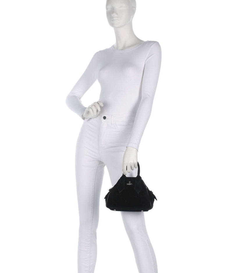 Vivienne Westwood Yasmine Suede Small Handbag black