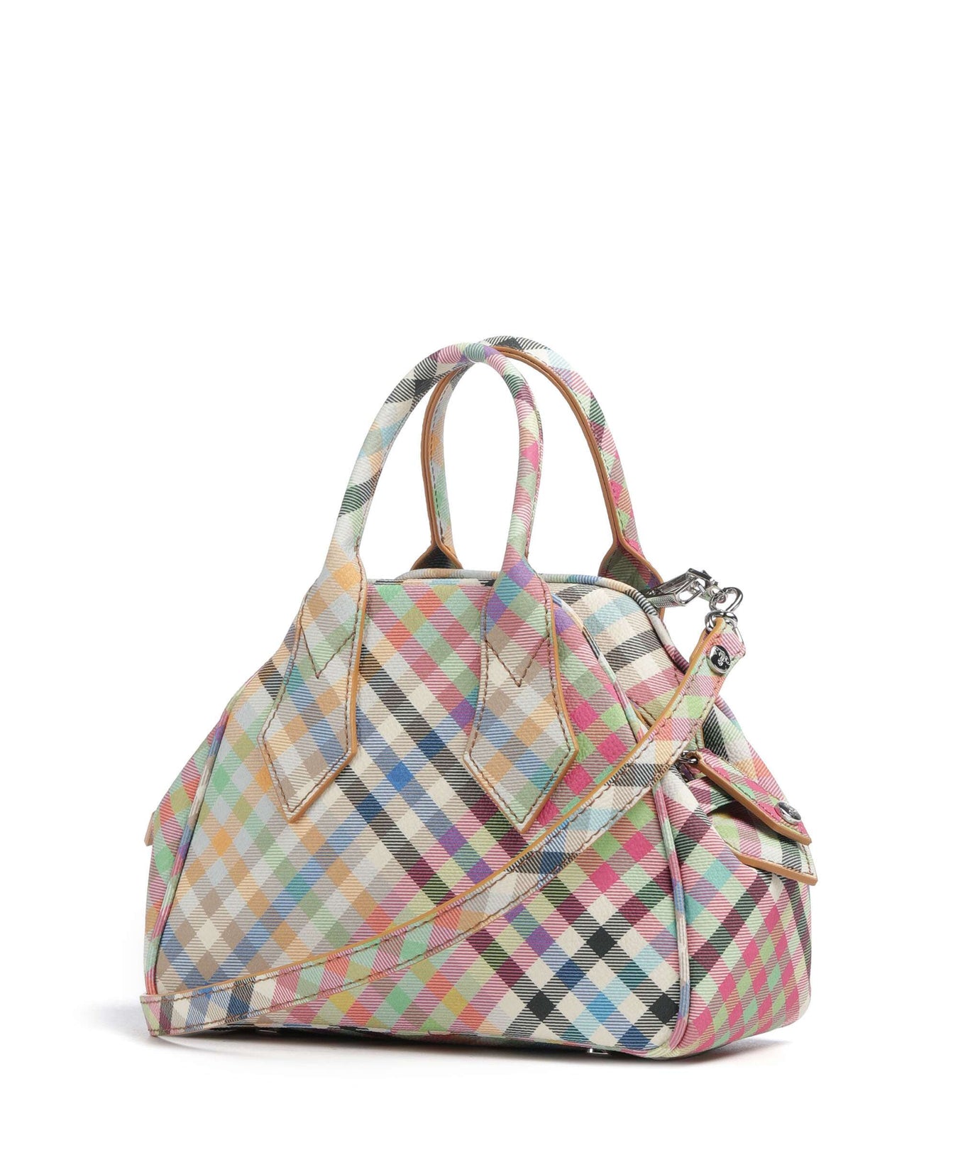 Vivienne Westwood Yasmine Buccia D'Arancia Small Handbag heather plaid