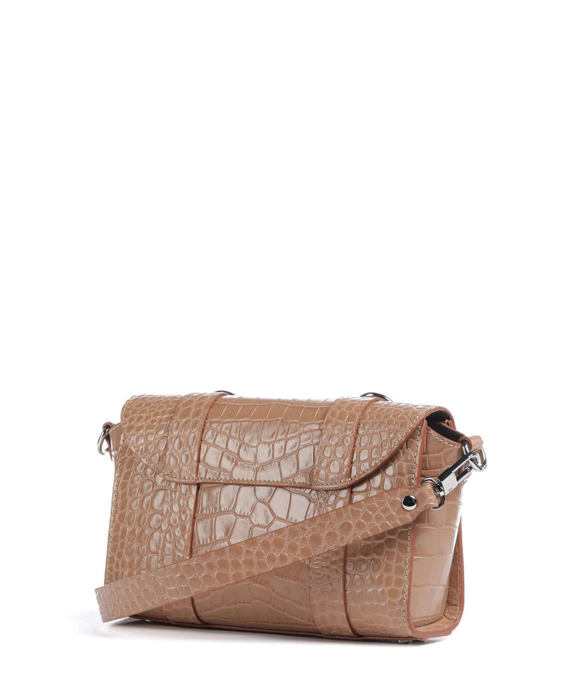 Vivienne Westwood Kimmy Embossed Croc Crossbody bag dusty pink