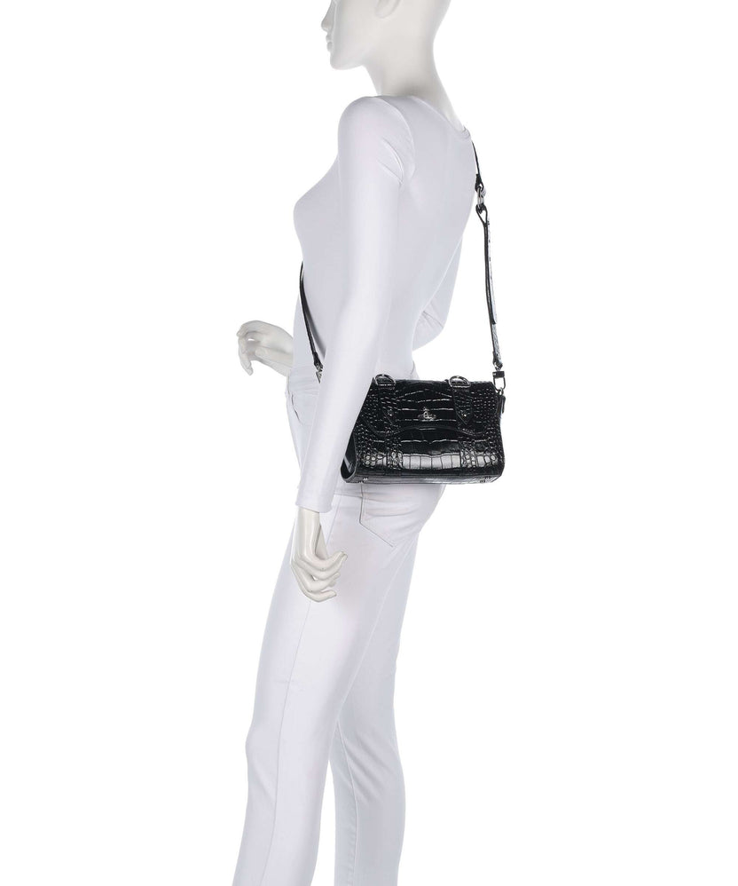 Vivienne Westwood Kimmy Embossed Croc Crossbody bag black