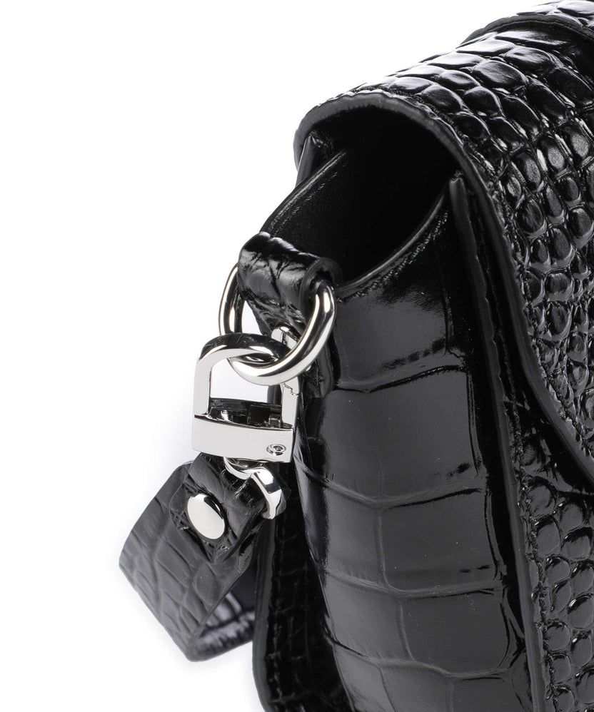 Vivienne Westwood Kimmy Embossed Croc Crossbody bag black