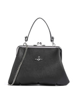 Vivienne Westwood Granny Frame Saffiano Handbag black