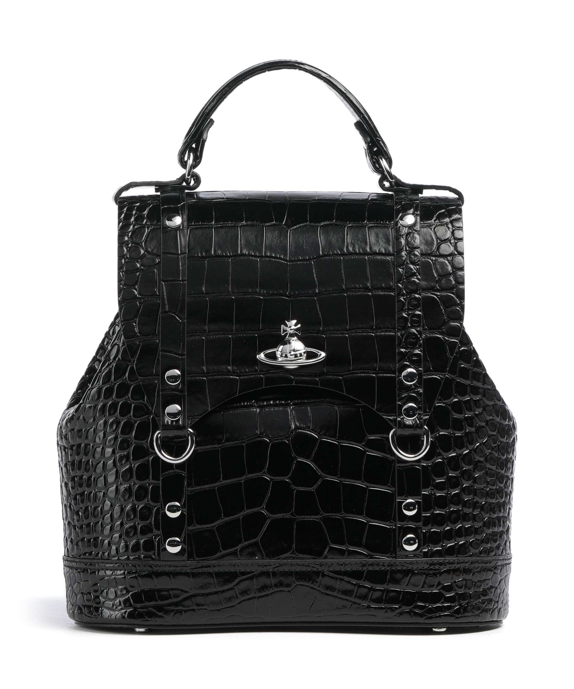 Vivienne Westwood Max Embossed Croc Small Backpack embossed
