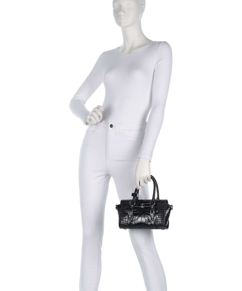 Vivienne Westwood Bettina Embossed Croc Mini Handbag black