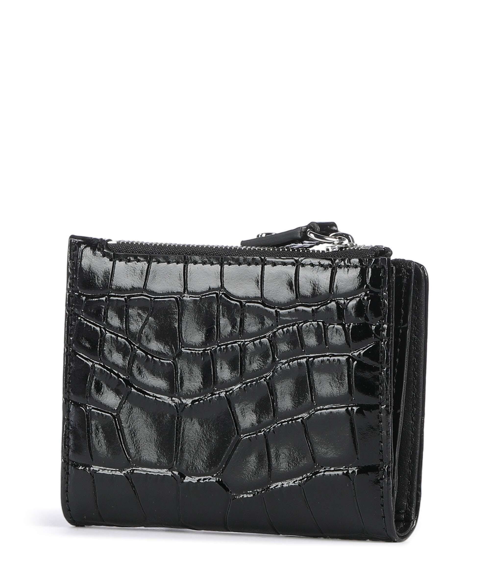 Vivienne Westwood Embossed Croc Slim Wallet black