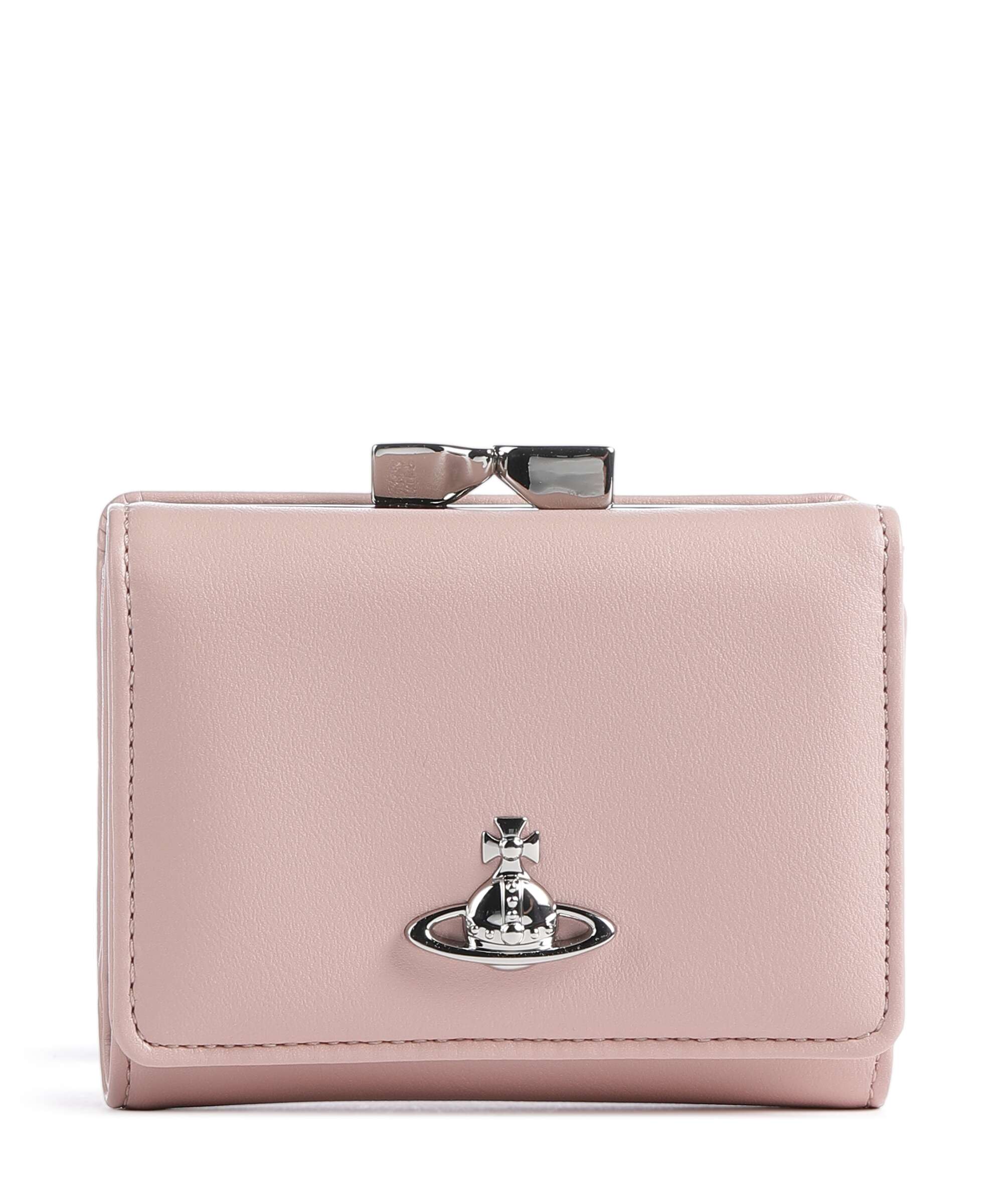 Vivienne Westwood Frame Smooth Small Wallet pastel pink