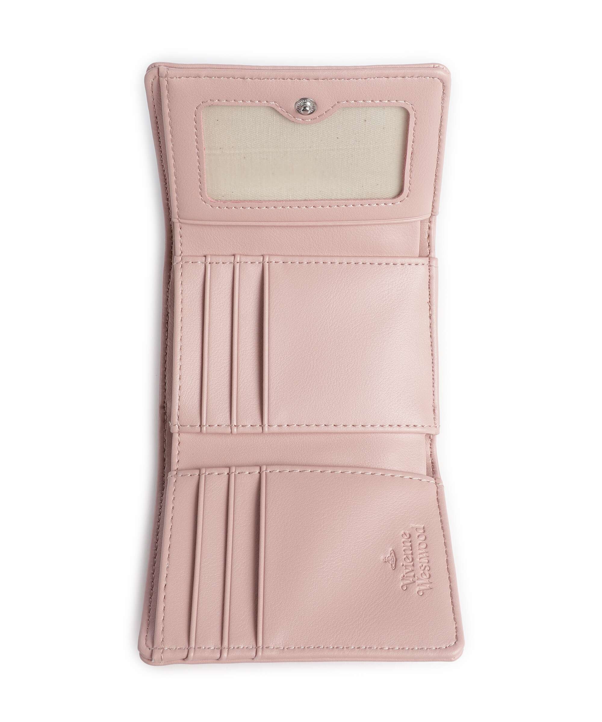 Vivienne Westwood Frame Smooth Small Wallet pastel pink