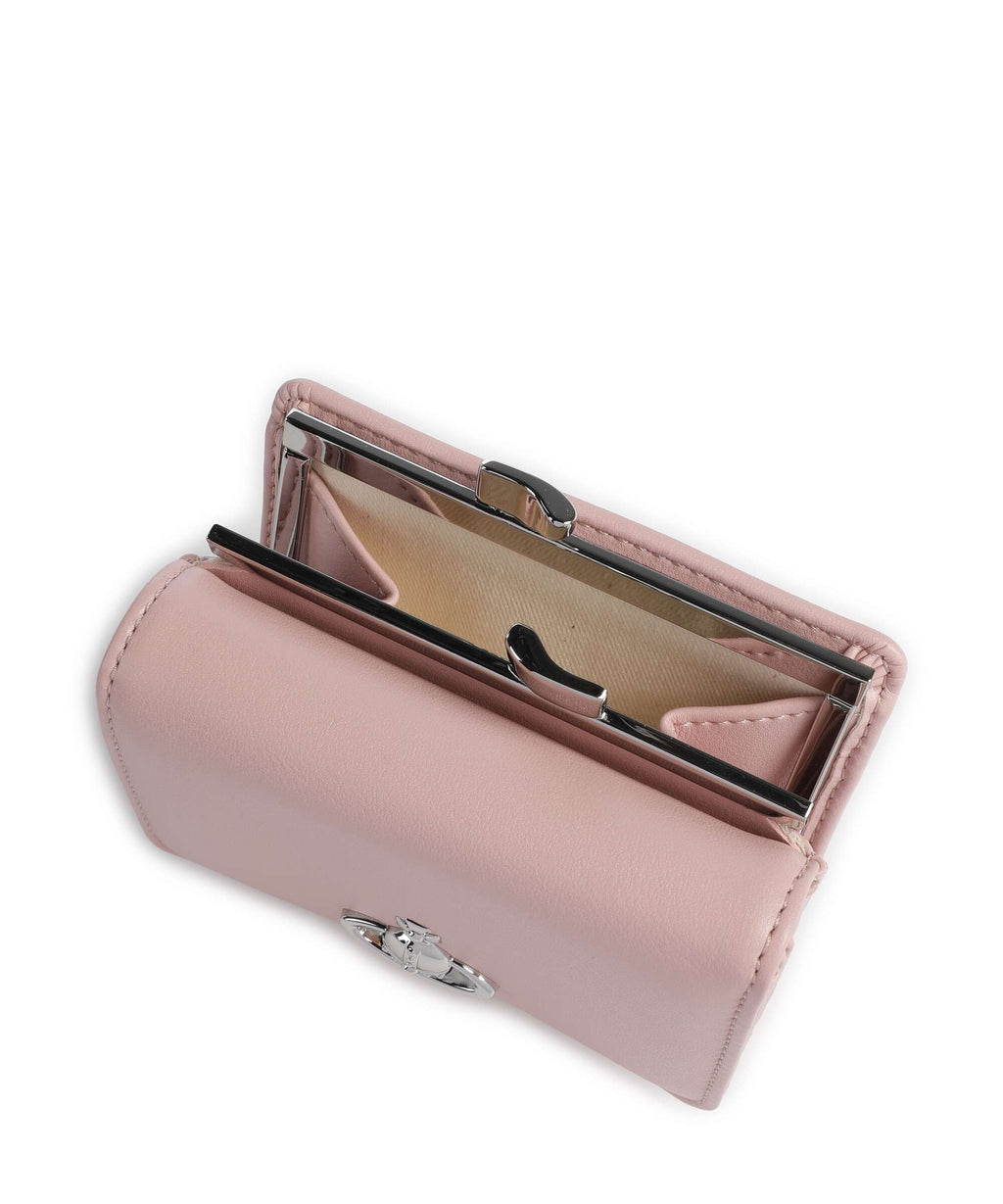 Vivienne Westwood Frame Smooth Small Wallet pastel pink