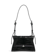 Vivienne Westwood Bianca Embossed Croc S Shoulder bag black