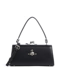 Vivienne Westwood Doll Frame Smooth XL Handbag black
