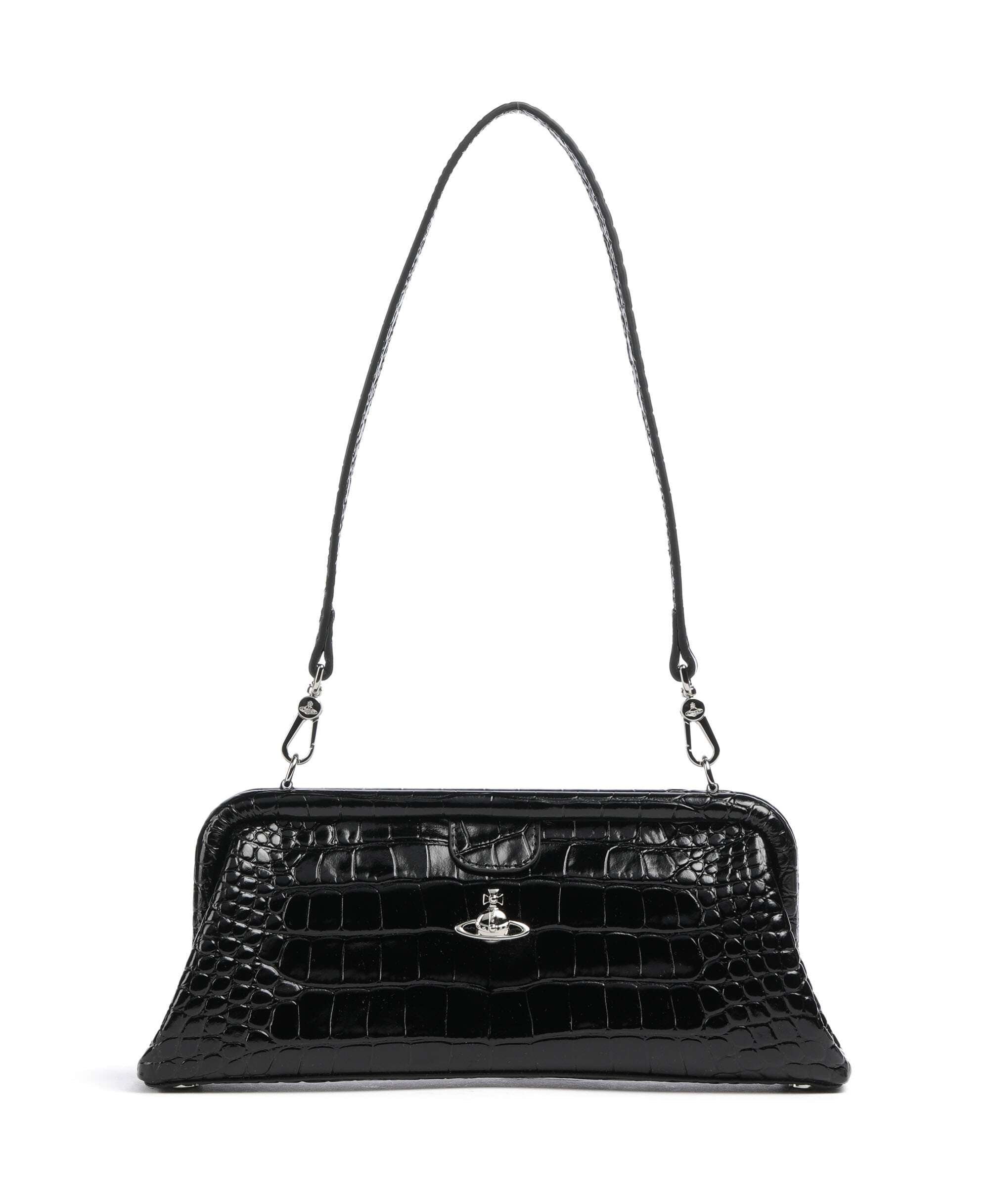 Vivienne Westwood バッグ Vivienne Westwood Jane Frame Embossed Croc Shoulder bag embossed